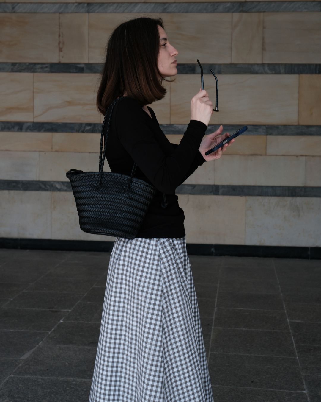 Arles Midi Skirt Taupe Grey