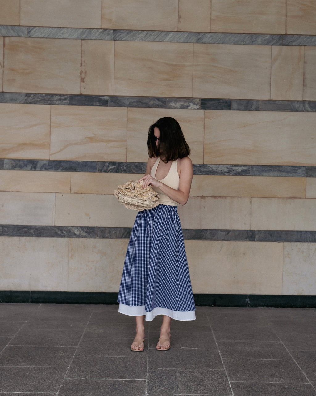 Arles Midi Skirt Blue