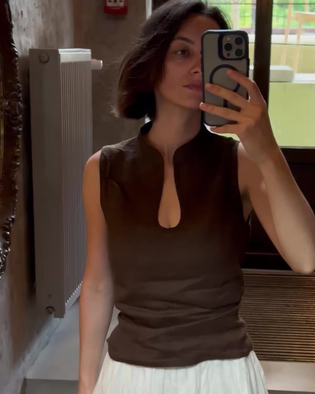 Lniany top Ondine